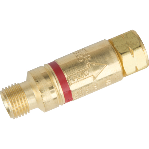 Antiretours pare-flammes - Oxy/gaz combustibles, Gaz combustibles (rouge)/Oxyg&egrave;ne (vert), Style pour chalumeau D. Morneault & Fils