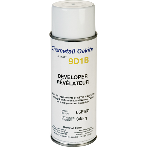 9D1B R&eacute;v&eacute;lateurs non Aqueux, Canette a&eacute;rosol D. Morneault & Fils