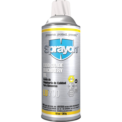 LU700 Food Grade Machinery Oil, 10 oz., Aerosol Can D. Morneault & Fils