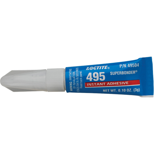 495 Super Bonder&reg; Instant Adhesive, Clear, Tube, 3 g D. Morneault & Fils
