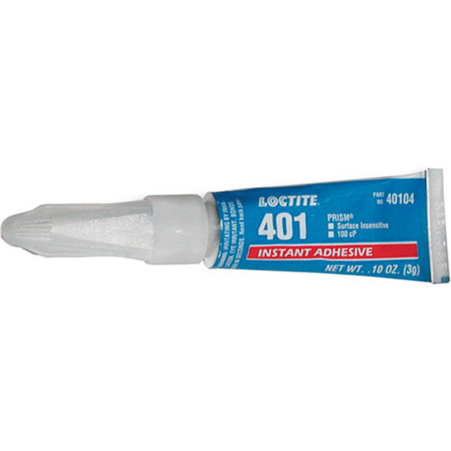 Adh&eacute;sif instantan&eacute; Prism 401, Transparent, Tube, 3 g D. Morneault & Fils