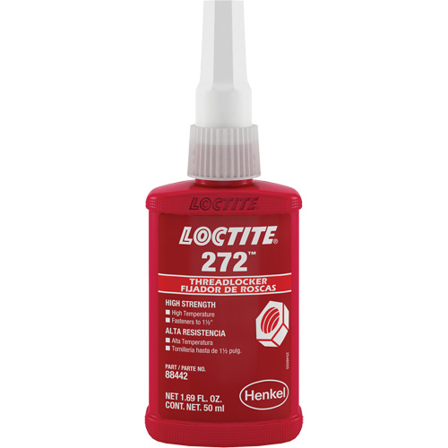 Compos&eacute; de blocage 272 temp&eacute;rature &eacute;lev&eacute;e, Rouge, &eacute;lev&eacute;, 50 ml, Bouteille D. Morneault & Fils