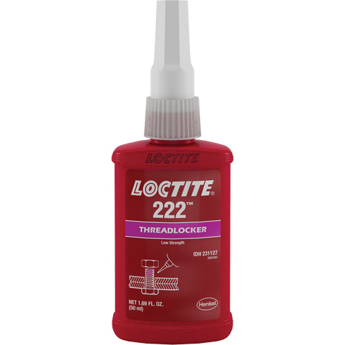 222 Threadlocker, Purple, Low, 50 ml, Bottle D. Morneault & Fils