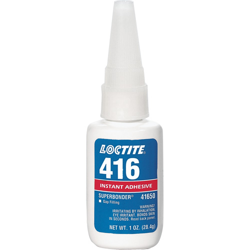416 Super Bonder&reg; Instant Adhesive, Clear, Bottle, 1 oz. D. Morneault & Fils