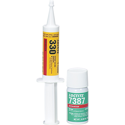 330 Depend&reg; No-Mix Adhesive, Two-Part, 250 ml, Kit, Amber D. Morneault & Fils