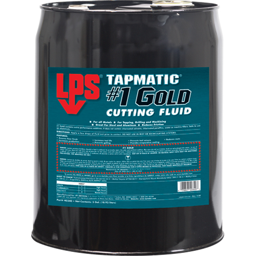 Tapmatic&reg; #1 Gold Cutting Fluids, 5 gal. D. Morneault & Fils