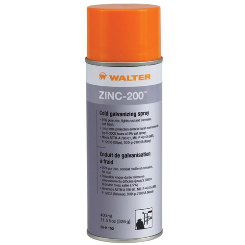 Zinc-200 Cold Galvanizing Spray, Aerosol Can D. Morneault & Fils