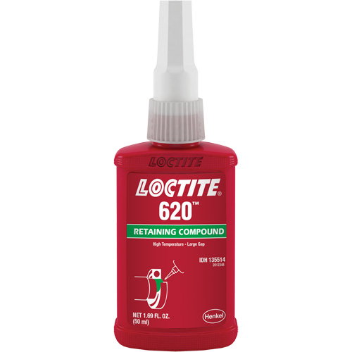 Compos&eacute; de retenue 620 haute temp&eacute;rature, 50 ml, Bouteille, Vert D. Morneault & Fils