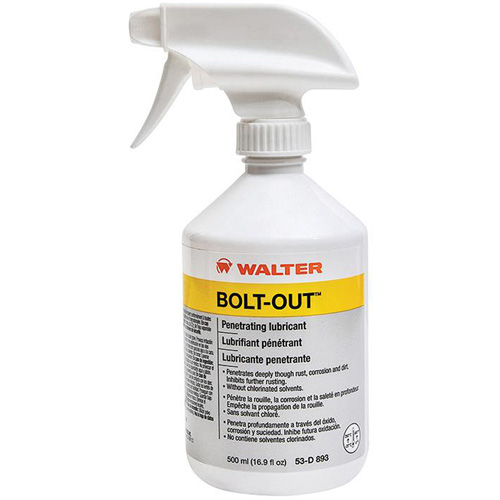 Huile p&eacute;n&eacute;trante Bolt-Out, Bouteille &agrave; g&acirc;chette, 500 ml D. Morneault & Fils