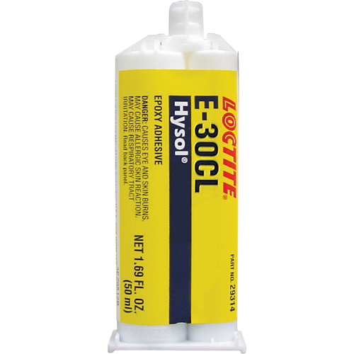 Hysol E-30CL Epoxy, Two-Part, Dual Cartridge, 77 g., Clear D. Morneault & Fils