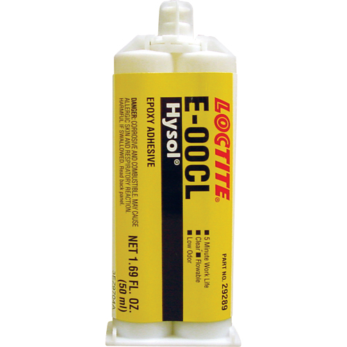 Hysol E-00CL Epoxy, Two-Part, Dual Cartridge, 97 g., Clear D. Morneault & Fils