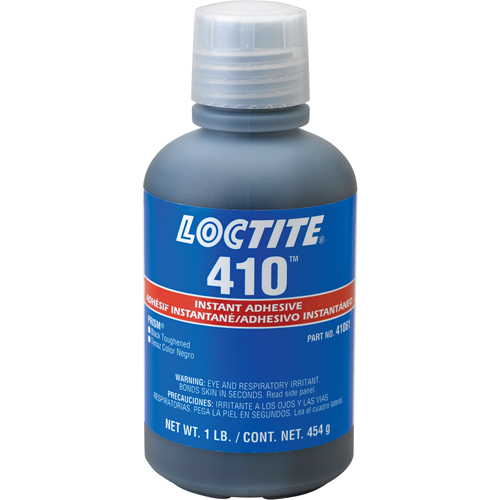 410 Instant Adhesive, Black, Bottle, 454 g D. Morneault & Fils