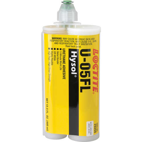Hysol U-05FL Urethane Adhesive, Two-Part, Dual Cartridge, 622 g., Off-White D. Morneault & Fils