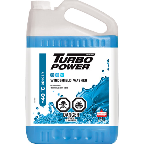 Turbo Power&reg; All-Season Windshield Washer Fluid, Jug, 3.78 L D. Morneault & Fils
