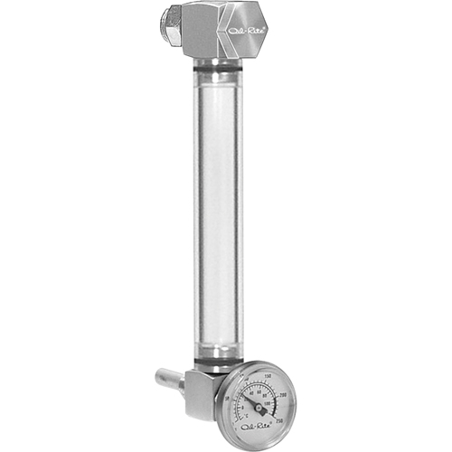 Indicateur de niveau &agrave; liquide en Rond Nylon, Filet&eacute;, 9" lo, 205°F (96,11° C) D. Morneault & Fils