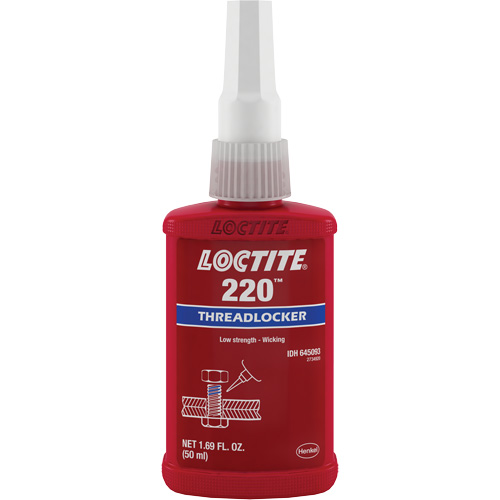 Threadlocker 220 , Blue, Medium, 50 ml, Bottle D. Morneault & Fils