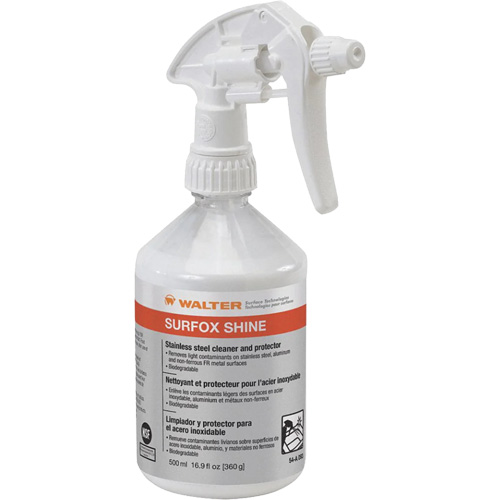 SURFOX Shine Stainless Steel Cleaner & Protector, 500 ml, Trigger Bottle D. Morneault & Fils