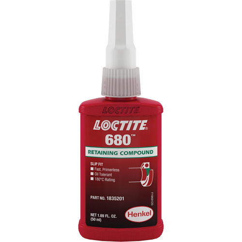 Compos&eacute; de retenue Loctite 680, 50 ml, Bouteille, Vert D. Morneault & Fils