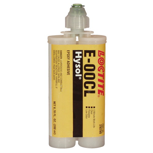 E-00CL Structural Adhesives, 200 ml, Dual Cartridge, Two-Part, Clear D. Morneault & Fils
