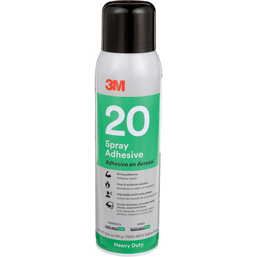 20 Heavy Duty Spray Adhesive, Clear, Aerosol Can D. Morneault & Fils