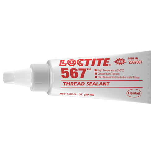 567 High Temperature Thread Sealant, Tube, 50 ml, -53.88° C - 204° C/-65° F - 400° F D. Morneault & Fils