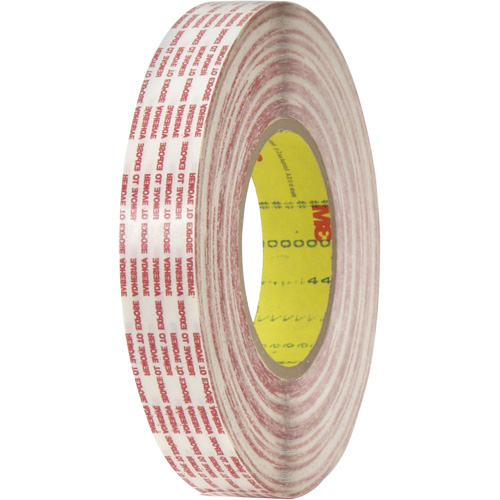 Ruban double face, Polypropyl&egrave;ne, 13 mm (1/2") la x 110 m (360') lo, 6 mils &eacute;pais D. Morneault & Fils