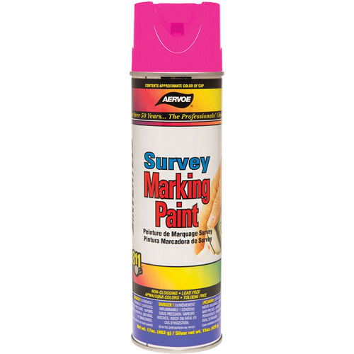 Solvent-Based Marking Paint, 17 oz., Aerosol Can D. Morneault & Fils