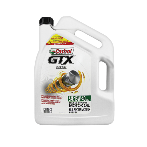Huile pour moteur diesel 15W40 GTX, 5 L, Cruche D. Morneault & Fils