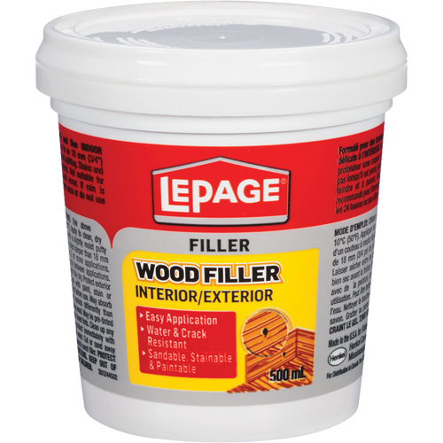 Interior and Exterior Wood Filler, 500 ml D. Morneault & Fils