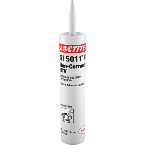 Silicone non corrosive &agrave; vulcanisation &agrave; la temp&eacute;rature de la pi&egrave;ce Superflex SI 5011CL, Cartouche, Transparent D. Morneault & Fils