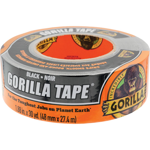 Duct Tape, 17 mils, Black, 48 mm (2") x 27.43 m (90') D. Morneault & Fils
