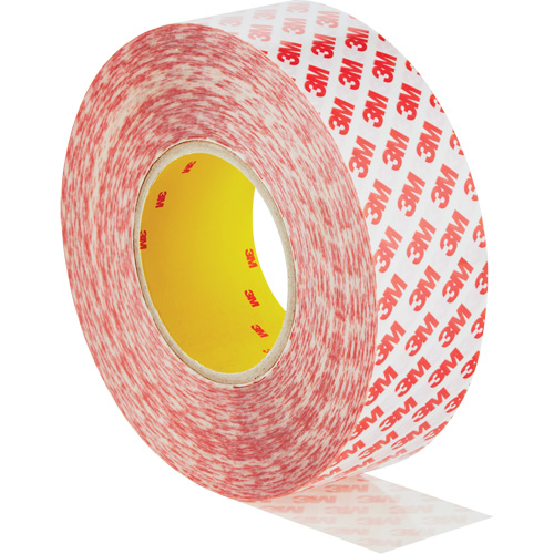 Ruban adh&eacute;sif double face, Polyester, 50 mm (1,96") la x 50 m (164') lo, 8 mils &eacute;pais D. Morneault & Fils