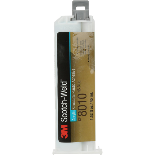 Scotch-Weld Structural Plastic Adhesive, Deux composants, Cartouche double, 45 ml, Bleu D. Morneault & Fils