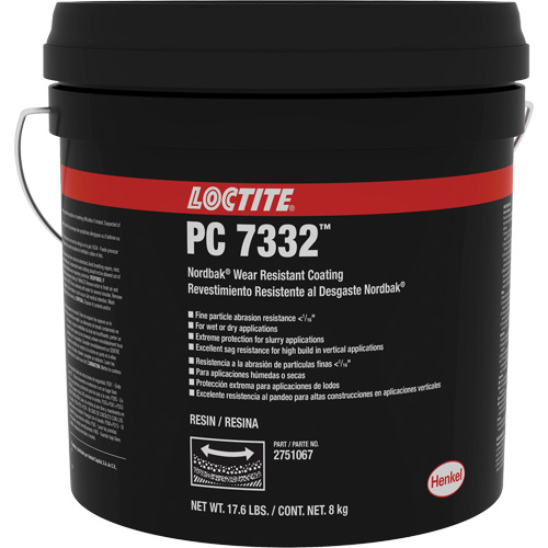 Rev&ecirc;tement de protection contre lusure 7332 Nordbak, Gris, 10 kg, Seau D. Morneault & Fils