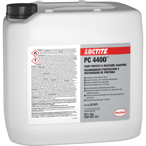 Appr&ecirc;t de protection et de restauration de la peinture PC 4400, 3,8 L, Cruche, Transparent D. Morneault & Fils