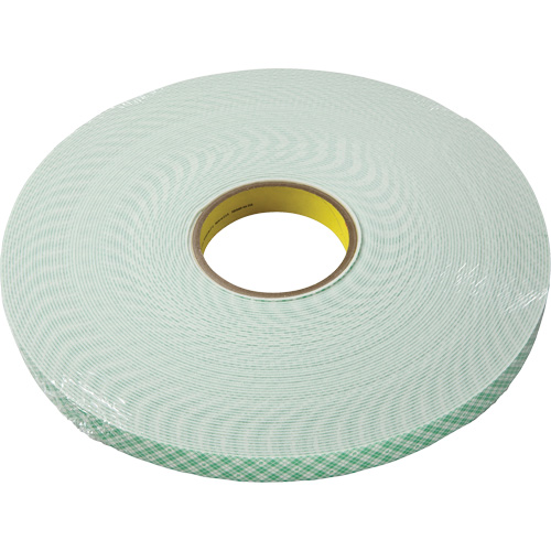 Ruban double face en mousse d'ur&eacute;thane, 33 m (108') lo x 9,5 mm (3/8") la, 60 mils, Ur&eacute;thane D. Morneault & Fils