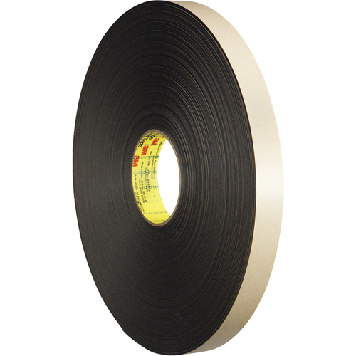 Ruban double face en mousse, 66 m (216') lo x 12,7 mm (1/2") la, 31 mils, Poly&eacute;thyl&egrave;ne D. Morneault & Fils