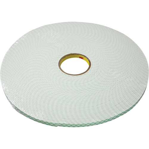 Ruban double face en mousse d'ur&eacute;thane, 16,5 m (54') lo x 25,4 mm (1") la, 25 mils, Ur&eacute;thane D. Morneault & Fils