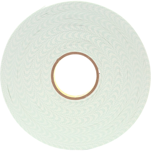 Double-Coated Urethane Foam Tape, 33 m (108') L x 25.4 mm (1") W, 62.5 mils, Urethane D. Morneault & Fils