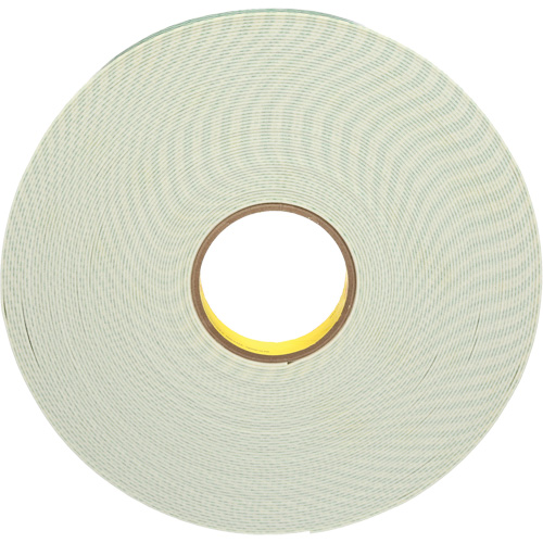 Double-Coated Foam Tape, 33 m (108') L x 25.4 mm (1") W, 62 mils, Urethane D. Morneault & Fils