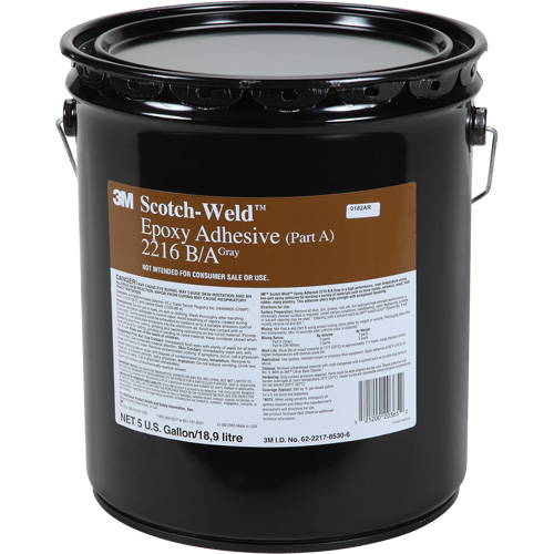 Adh&eacute;sif Scotch-Weld, 5 gal., Seau, Deux composants, Gris D. Morneault & Fils