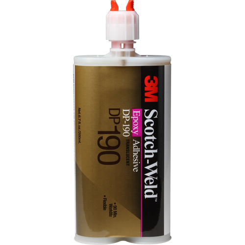 Scotch-Weld Adhesive, 200 ml, Cartridge, Two-Part, Translucent D. Morneault & Fils