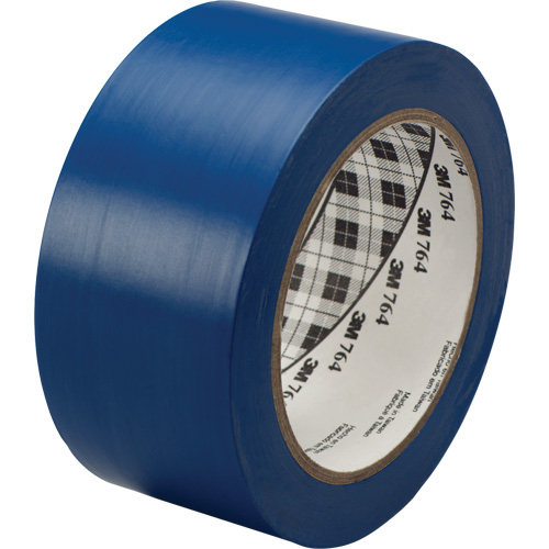 Ruban en vinyle pour travaux g&eacute;n&eacute;raux 764, 25,4 mm (1") la x 32,9 m (108') lo, 5 mils, Bleu D. Morneault & Fils