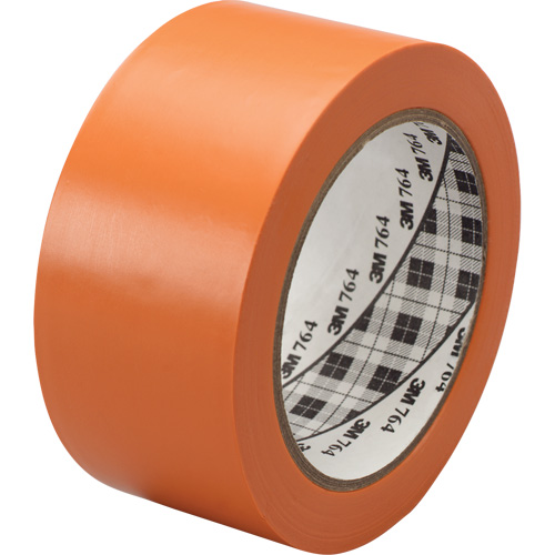 Ruban en vinyle pour travaux g&eacute;n&eacute;raux 764, 25,4 mm (1") la x 32,9 m (108') lo, 5 mils, Orange D. Morneault & Fils