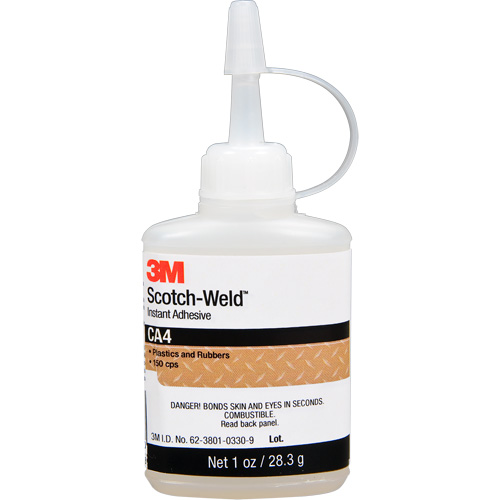 Scotch-Weld Instant Adhesive CA4, Clear, Bottle, 1 oz. D. Morneault & Fils