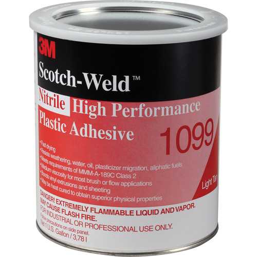 Adh&eacute;sif de plastique, 1 gal., Canette, Lavande D. Morneault & Fils