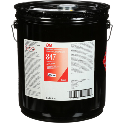Scotch-Weld High-Performance Rubber & Gasket Adhesive, Pail, Brown D. Morneault & Fils