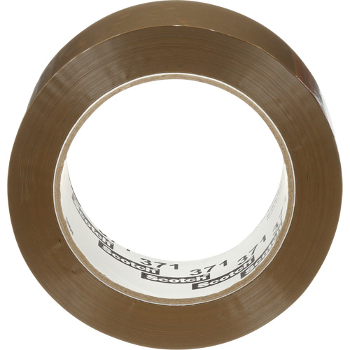 Scotch&reg; Box Sealing Tape 371, Hot Melt Adhesive, 1.9 mils, 48 mm (2") x 100 m (328') D. Morneault & Fils