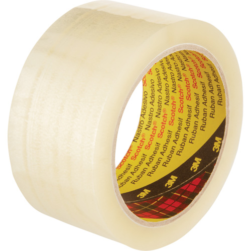Scotch&reg; Box Sealing Tape 371, Hot Melt Adhesive, 1.9 mils, 48 mm (2") x 100 m (328') D. Morneault & Fils