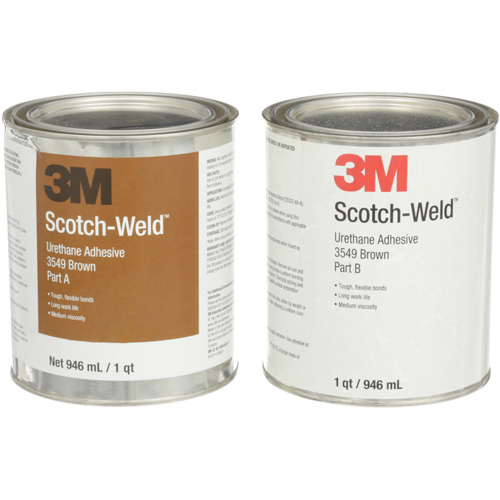Adh&eacute;sif &agrave; base d'ur&eacute;thane 3549 Scotch-Weld, 64 oz liq., Canette, Brun D. Morneault & Fils